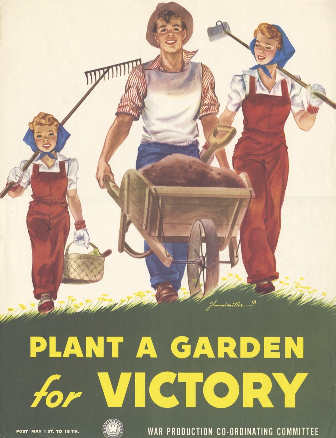 Poster encouraging people to grow Victory Gardens 